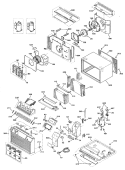 Section Diagram and Parts List for AJJ11DFV2  General Electric Air Conditioner