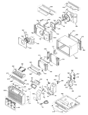 Section Diagram and Parts List for AJ806LFV1  General Electric Air Conditioner