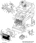 Part Location Diagram of WB53X5115 GE OVEN LINER