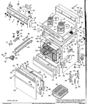 Part Location Diagram of WB55X5335 GE PANEL-INNER