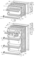 Section Diagram and Parts List for TB15SKBRAD  General Electric Refrigerator