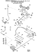 30" ELECTRIC IGNITION Diagram and Parts List for JGBP26GEJ4  General Electric Range