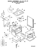 30" ELECTRIC IGNITION Diagram and Parts List for JGBP28GEJ6  General Electric Range