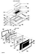 Part Location Diagram of WB55X0694 GE PANEL-SEAL