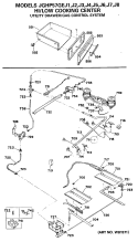 HI / LOW COOKING CENTER Diagram and Parts List for JGHP57GEJ4  General Electric Range
