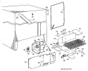 Section Diagram and Parts List for TFX20KKC  General Electric Refrigerator