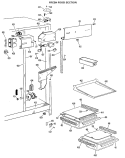 FRESH FOOD SECTION Diagram and Parts List for TFX20RKD  General Electric Refrigerator