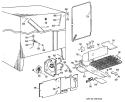 Section Diagram and Parts List for TFX20RKD  General Electric Refrigerator