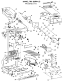 FREEZER SECTION Diagram and Parts List for TFX22RKD  General Electric Refrigerator