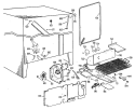 Section Diagram and Parts List for TFX22RKD  General Electric Refrigerator