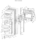 Part Location Diagram of WR78X8056 GE FF O.DR W/TRIM AD