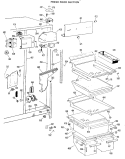FRESH FOOD SECTION Diagram and Parts List for TFX24RKD  General Electric Refrigerator