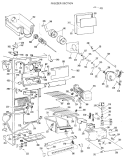 FREEZER SECTION Diagram and Parts List for TFX24SKD  General Electric Refrigerator