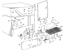 Section Diagram and Parts List for TFX24SKD  General Electric Refrigerator