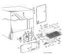 Section Diagram and Parts List for TFX24ZKC  General Electric Refrigerator