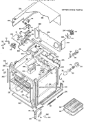 UPPER OVEN PARTS Diagram and Parts List for JKP27G*J4  General Electric Wall Oven