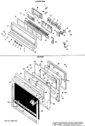 CONTROL Diagram and Parts List for JKP38G*J5  General Electric Wall Oven
