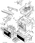 Part Location Diagram of WB55X5331 GE UNKNOWN