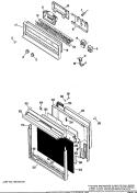 Section Diagram and Parts List for JRP03G*J3  General Electric Wall Oven