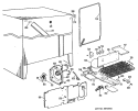 Section Diagram and Parts List for TFX20KLG  General Electric Refrigerator