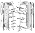Part Location Diagram of WR77X0534 GE Door INNER FF
