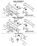 BACKSPLASH ASSEMBLY Diagram and Parts List for WWT2450GAV  General Electric Washer