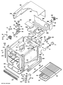 Section Diagram and Parts List for JRP03G*J5  General Electric Wall Oven