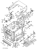 Section Diagram and Parts List for JRP14G*J5  General Electric Wall Oven