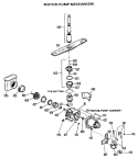 MOTOR - PUMP MECHANISM Diagram and Parts List for GSD790L-01  General Electric Dishwasher