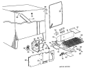 Section Diagram and Parts List for TFX22ZLC  General Electric Refrigerator