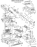 FREEZER SECTION Diagram and Parts List for TFX22VLD  General Electric Refrigerator