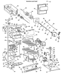 FREEZER SECTION Diagram and Parts List for TFX27ILB  General Electric Refrigerator