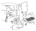 Section Diagram and Parts List for TFX27ILB  General Electric Refrigerator