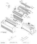 Section Diagram and Parts List for AZC406DBV2  General Electric Air Conditioner