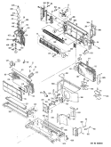 Section Diagram and Parts List for AZC515DBV2  General Electric Air Conditioner