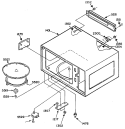 Section Diagram and Parts List for JE63T01  General Electric Microwave