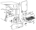 Section Diagram and Parts List for TFX27RLG  General Electric Refrigerator