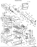 FREEZER SECTION Diagram and Parts List for TFX24VLG  General Electric Refrigerator
