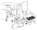 Section Diagram and Parts List for TFX24VLG  General Electric Refrigerator