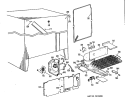 Section Diagram and Parts List for TFX24ZLB  General Electric Refrigerator