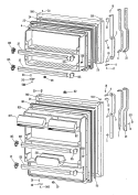 Section Diagram and Parts List for TBX18ALJLWH  General Electric Refrigerator