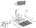 Section Diagram and Parts List for TBX22RLJRAD  General Electric Refrigerator