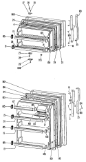 Section Diagram and Parts List for TBF14XKCL  General Electric Refrigerator
