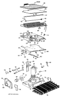 Section Diagram and Parts List for TBF14XKCL  General Electric Refrigerator