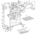 Section Diagram and Parts List for TBX18LKJR  General Electric Refrigerator