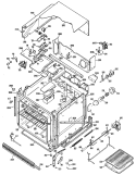 Section Diagram and Parts List for JKP16G*J6  General Electric Wall Oven