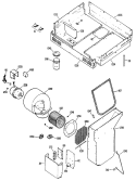 Section Diagram and Parts List for JP370B9K4  General Electric Cooktop