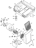 Section Diagram and Parts List for JP373B1K3  General Electric Cooktop