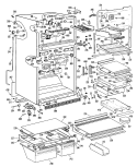 Section Diagram and Parts List for TBX25ZLGR  General Electric Refrigerator