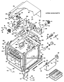 UPPER OVEN PARTS Diagram and Parts List for JKP46G*K3  General Electric Wall Oven